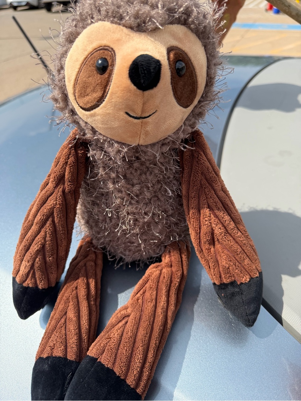 Plush Scentsy buddy Sloth Stuffed Animal - Brown & Cream